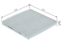 FILTRU AER HABITACLU BOSCH 1 987 435 154 - Compatibil cu HYUNDAI