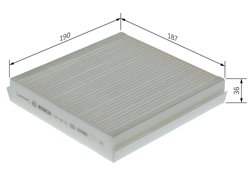 FILTRU AER HABITACLU BOSCH 1 987 435 163 - Compatibil cu MERCEDES-BENZ