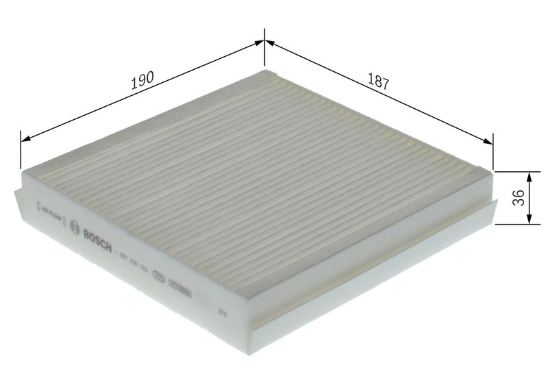 Filtru aer habitaclu BOSCH 1 987 435 163