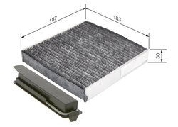 Filtru aer habitaclu BOSCH 1 987 435 501