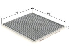 FILTRU AER HABITACLU BOSCH 1 987 435 516 - Compatibil cu FORD, SUBARU, TOYOTA