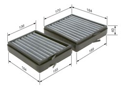 Filtru aer habitaclu BOSCH 1 987 435 536