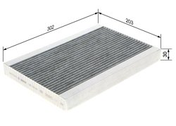 Filtru aer habitaclu BOSCH 1 987 435 543