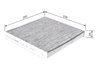 Filtru aer habitaclu BOSCH 1 987 435 551