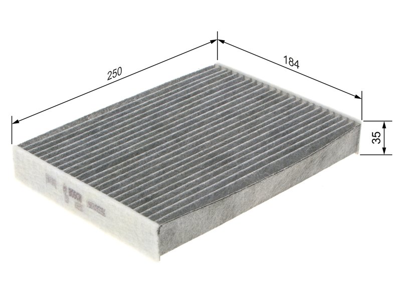 FILTRU AER HABITACLU BOSCH 1 987 435 556 - Compatibil cu DACIA, NISSAN, RENAULT