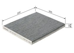 Filtru aer habitaclu BOSCH 1 987 435 566