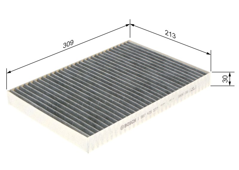 FILTRU AER HABITACLU BOSCH 1 987 435 577 - Compatibil cu CHRYSLER, DODGE
