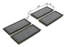 Filtru aer habitaclu BOSCH 1 987 435 587