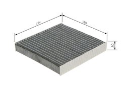 FILTRU AER HABITACLU BOSCH 1 987 435 589 - Compatibil cu ABARTH, FIAT, LANCIA