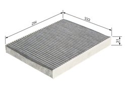 Filtru aer habitaclu BOSCH 1 987 435 596