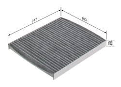 FILTRU AER HABITACLU BOSCH 1 987 435 595 - Compatibil cu CHRYSLER, DODGE, FIAT, JEEP, LANCIA