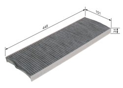 Filtru aer habitaclu BOSCH 1 987 435 606