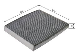 FILTRU AER HABITACLU BOSCH 1 987 435 607 - Compatibil cu LYNK & CO, POLESTAR, VOLVO