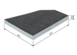 Filtru aer habitaclu BOSCH 1 987 435 611