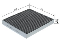Filtru aer habitaclu BOSCH 1 987 435 623