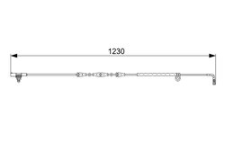 SENZOR AVERTIZARE UZURA PLACUTE FRANA BOSCH 1 987 473 022 - Compatibil cu LAND ROVER