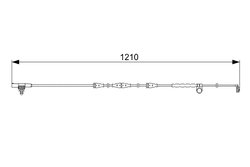 SENZOR AVERTIZARE UZURA PLACUTE FRANA BOSCH 1 987 473 054 - Compatibil cu LAND ROVER