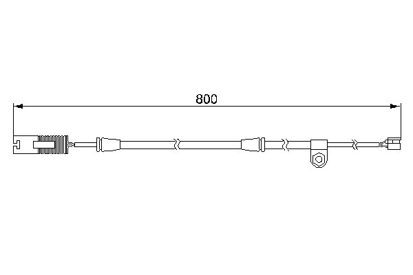 SENZOR AVERTIZARE UZURA PLACUTE FRANA BOSCH 1 987 474 945 - Compatibil cu BMW