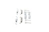 SET ACCESORII SABOTI FRANA BOSCH 1 987 475 306 - Compatibil cu AUDI, BMW, LAND ROVER, MERCEDES-BENZ, PORSCHE, VW