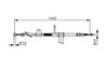 CABLU FRANA DE MANA BOSCH 1 987 477 624 - Compatibil cu ALFA ROMEO