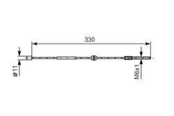 CABLU FRANA DE MANA BOSCH 1 987 477 667 - Compatibil cu OPEL, VAUXHALL