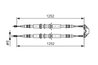 CABLU FRANA DE MANA BOSCH 1 987 477 668 - Compatibil cu CHEVROLET, VAUXHALL