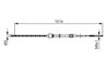 CABLU FRANA DE MANA BOSCH 1 987 477 695 - Compatibil cu SEAT, VW