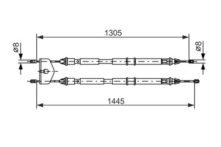 CABLU FRANA DE MANA BOSCH 1 987 477 732 - Compatibil cu FORD, FORD AUSTRALIA, MAZDA