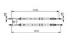 CABLU FRANA DE MANA BOSCH 1 987 477 732 - Compatibil cu FORD, FORD AUSTRALIA, MAZDA