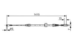 CABLU FRANA DE MANA BOSCH 1 987 477 856 - Compatibil cu MERCEDES-BENZ