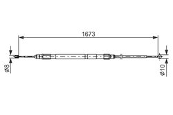 CABLU FRANA DE MANA BOSCH 1 987 477 948 - Compatibil cu BMW, BMW (BRILLIANCE)
