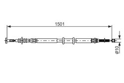 CABLU FRANA DE MANA BOSCH 1 987 477 969 - Compatibil cu FIAT