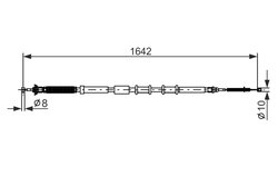 CABLU FRANA DE MANA BOSCH 1 987 477 974 - Compatibil cu FIAT