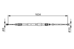 Cablu frana de mana BOSCH 1 987 477 988