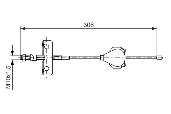 CABLU FRANA DE MANA BOSCH 1 987 477 990 - Compatibil cu FORD