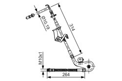 FURTUN FRANA BOSCH 1 987 481 427 - Compatibil cu CITROEN, PEUGEOT