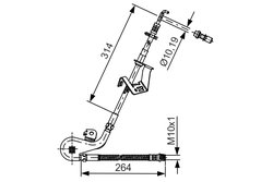 FURTUN FRANA BOSCH 1 987 481 428 - Compatibil cu CITROEN, PEUGEOT