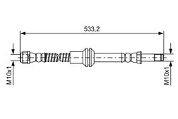 FURTUN FRANA BOSCH 1 987 481 609 - Compatibil cu MERCEDES-BENZ
