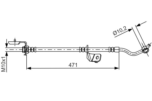 FURTUN FRANA BOSCH 1 987 481 716 - Compatibil cu HYUNDAI, KIA