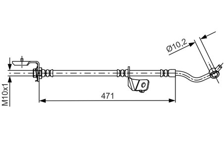 FURTUN FRANA BOSCH 1 987 481 716 - Compatibil cu HYUNDAI, KIA