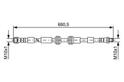 FURTUN FRANA BOSCH 1 987 481 734 - Compatibil cu MERCEDES-BENZ