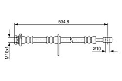 FURTUN FRANA BOSCH 1 987 481 851 - Compatibil cu SUZUKI