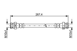 FURTUN FRANA BOSCH 1 987 481 886 - Compatibil cu HYUNDAI