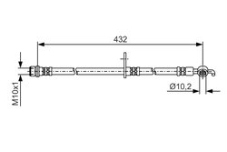 FURTUN FRANA BOSCH 1 987 481 A58 - Compatibil cu LEXUS, TOYOTA