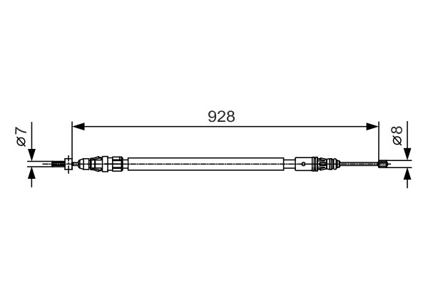 CABLU FRANA DE MANA BOSCH 1 987 482 000 - Compatibil cu CITROEN