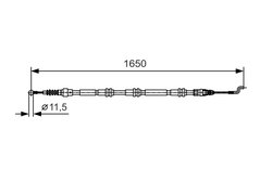 CABLU FRANA DE MANA BOSCH 1 987 482 016 - Compatibil cu VW