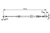 CABLU FRANA DE MANA BOSCH 1 987 482 131 - Compatibil cu MERCEDES-BENZ, VW