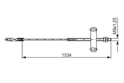 CABLU FRANA DE MANA BOSCH 1 987 482 195 - Compatibil cu FORD, FORD AUSTRALIA