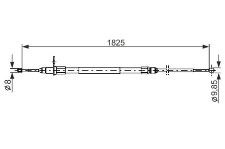 CABLU FRANA DE MANA BOSCH 1 987 482 254 - Compatibil cu LAND ROVER