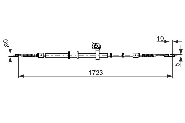 CABLU FRANA DE MANA BOSCH 1 987 482 269 - Compatibil cu AUDI